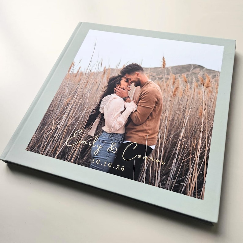 Personalized Guest Book - 맞춤형 웨딩 방명록 (포일 및 사진