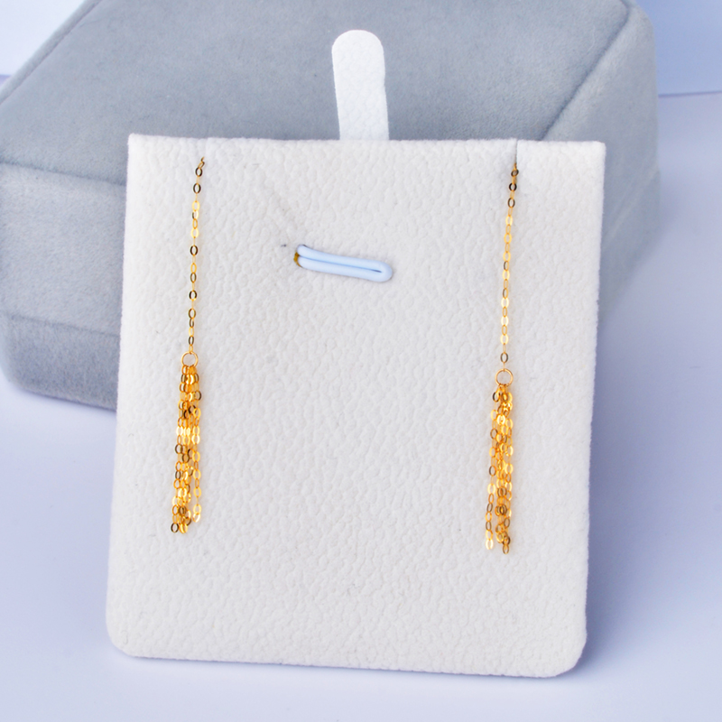 Wedding Package Gold - 새로운 18K 옐로우 골드 귀걸이 고급