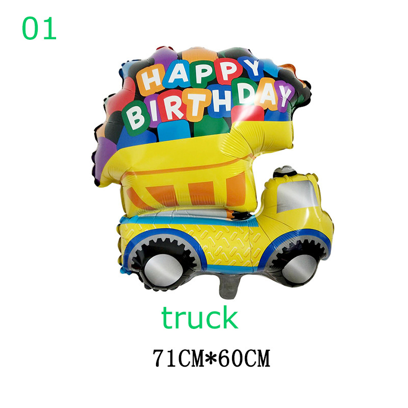 어린이 생일 파티 용품, 만화 자동차 풍선, 소방차 기 - Wedding Qq 리뷰 및 가격
