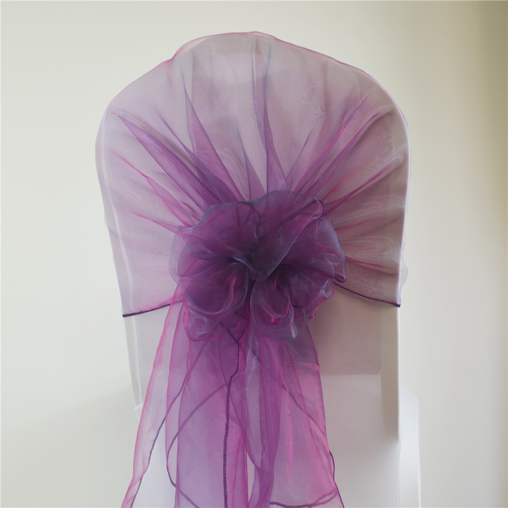 65x275cm 웨딩 파티 장식을위한 Organza 의 - Chair Sash Organza 리뷰 및 가격