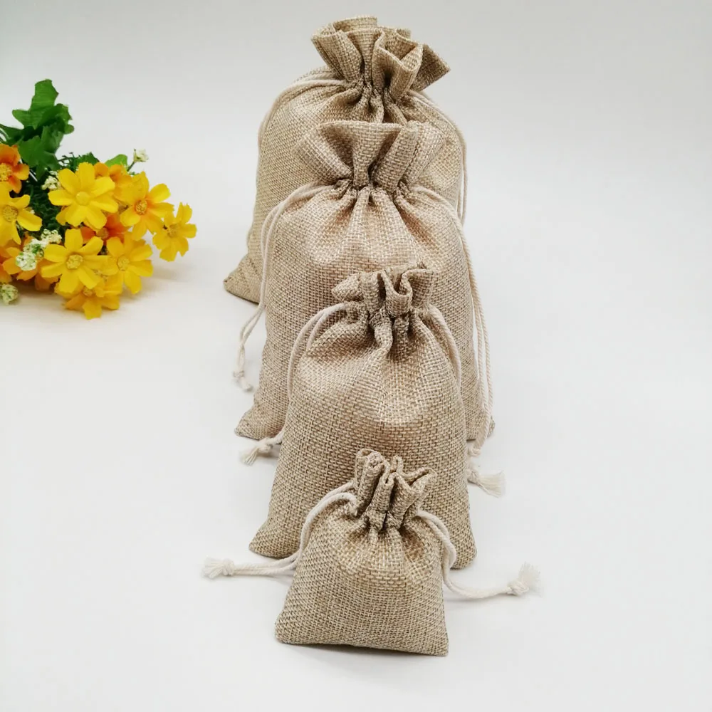 황마 가방 휴일 선물 가방 삼베 주머니 웨딩 파티 호의 - Wedding Solution 리뷰 및 가격