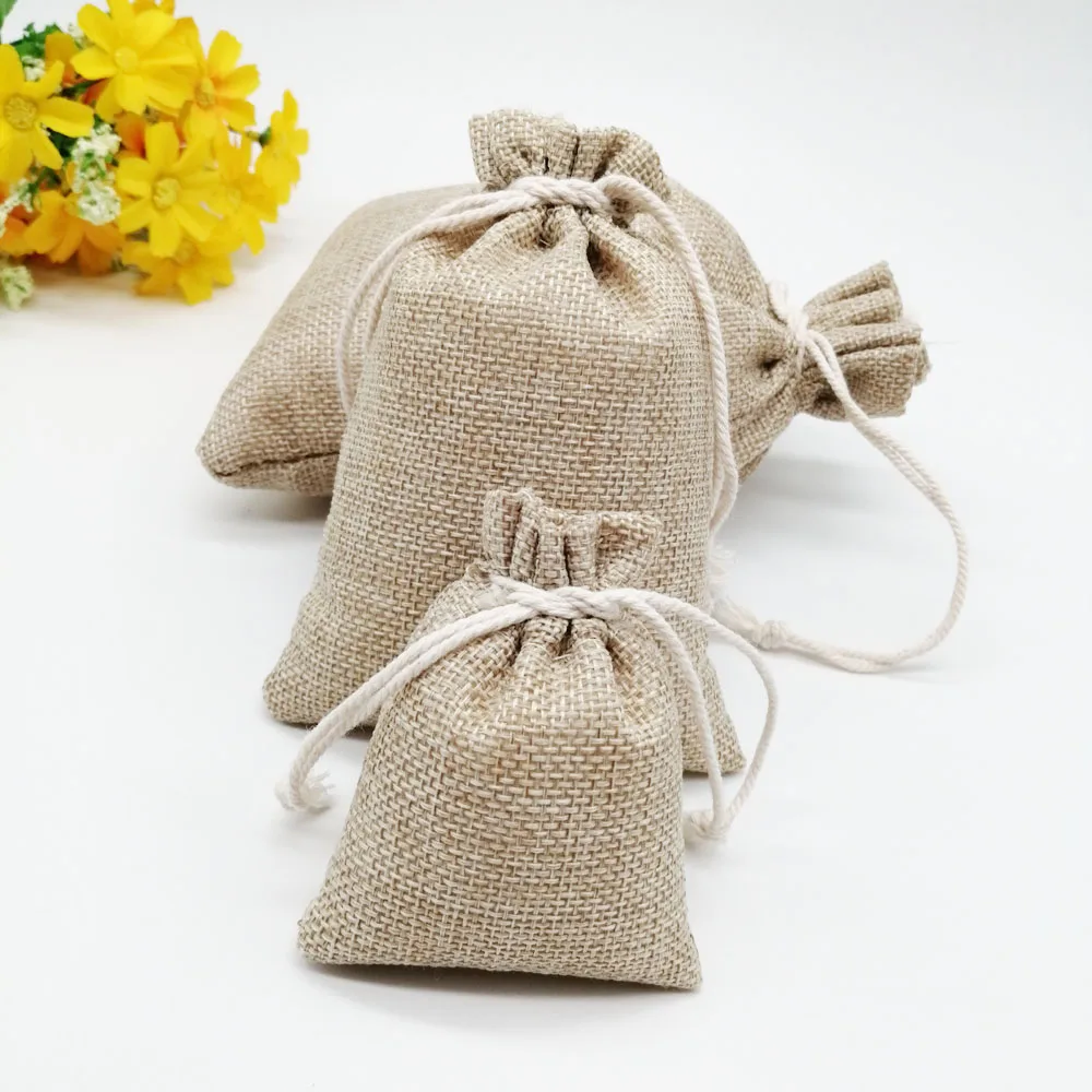 황마 가방 휴일 선물 가방 삼베 주머니 웨딩 파티 호의 - Wedding Solution 리뷰 및 가격