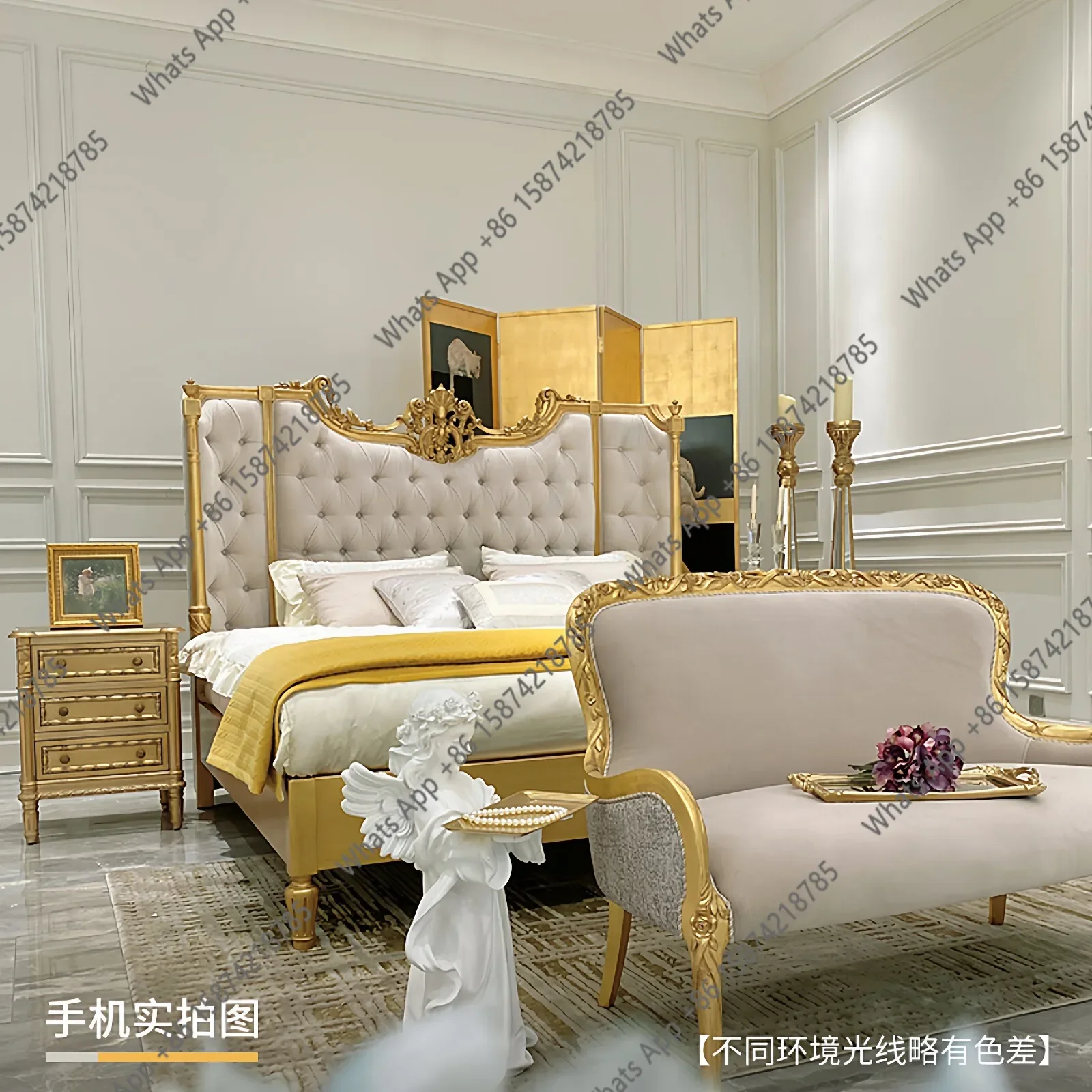 Qq Mn Court 프렌치 골드 레트로 패브릭 더블  - Wedding Qq 리뷰 및 가격