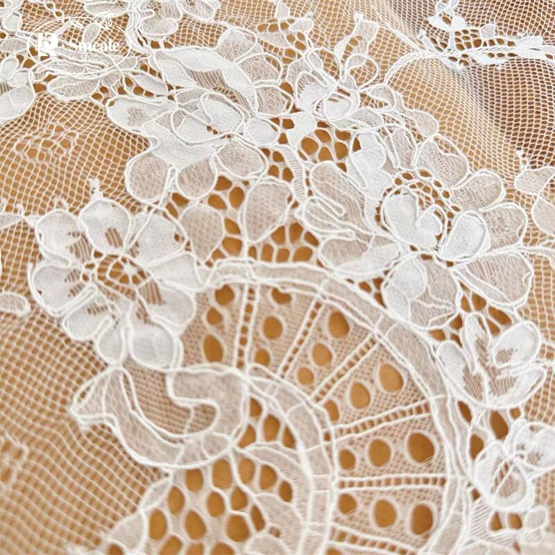 3미터. 수제 테두리 자수 레이스 원단, 신부 웨딩드레 - Wedding Dress Supply 리뷰 및 가격