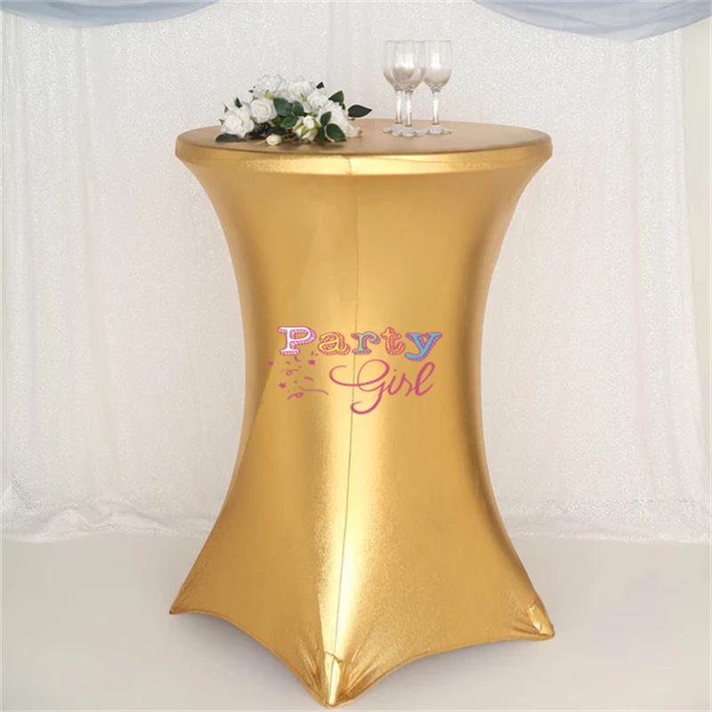 뜨거운 판매 금속 스 판 덱 스 테이블 천으로 칵테일  - Wedding Qq 리뷰 및 가격