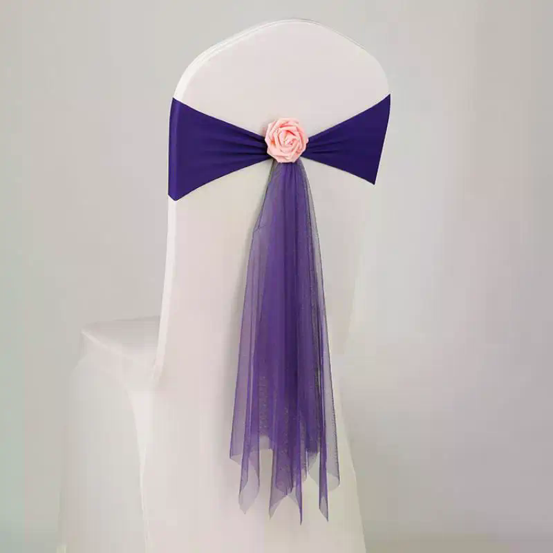 오간자 의자 커버 꽃 스판덱스 오간자 의자 장식 웨딩  - Chair Sash Organza 리뷰 및 가격