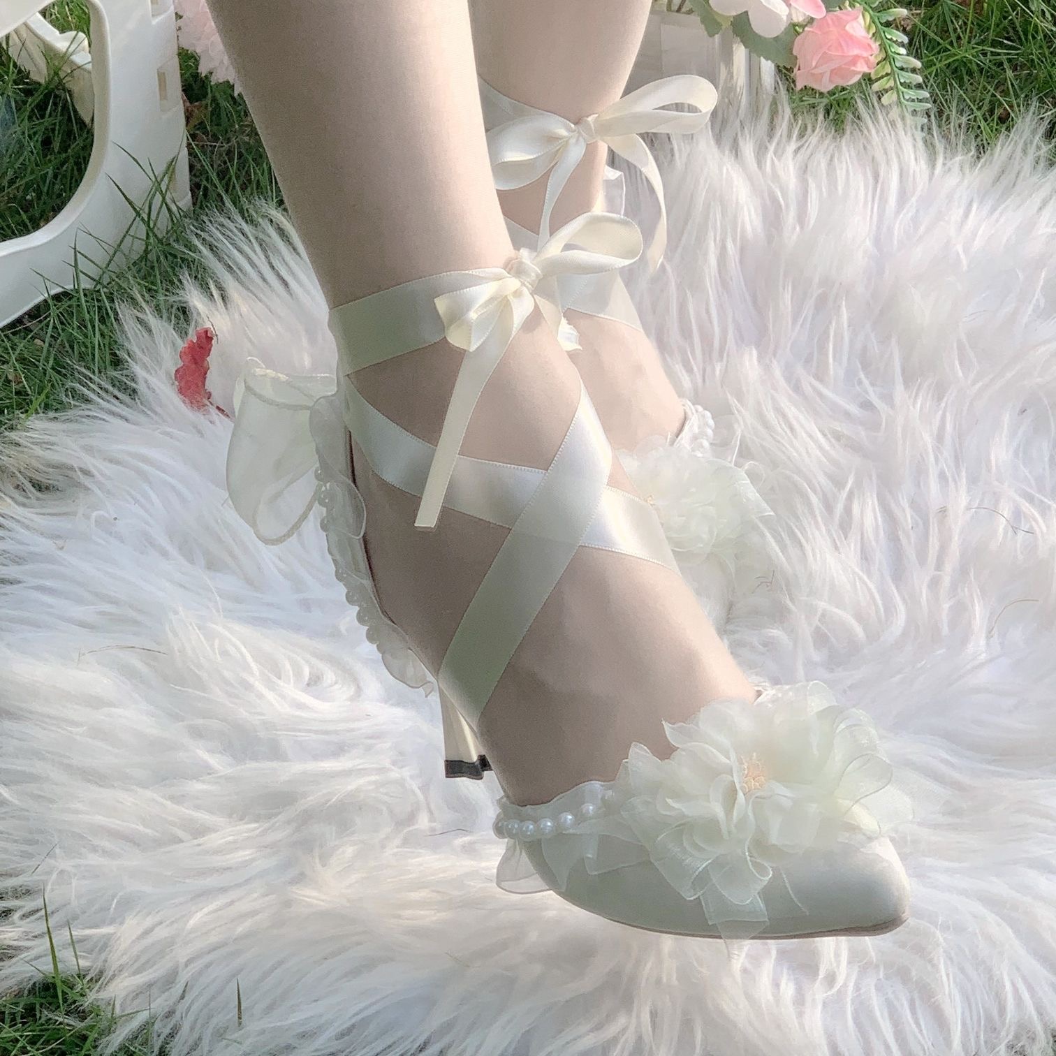 여성용 힐 우아한 여성용 힐 신발 로리타 힐 Y2K 액 - Wedding Dress Supply 리뷰 및 가격