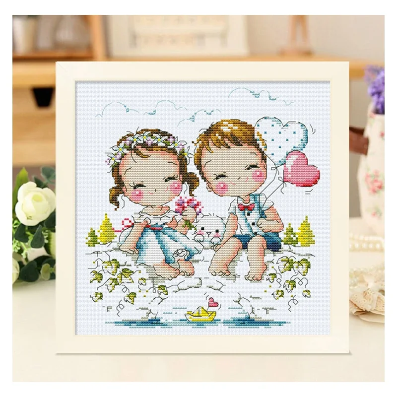 Amishop 십자수 키트, 러블리 골드 컬렉션, 우리 - Wedding Package Gold 리뷰 및 가격