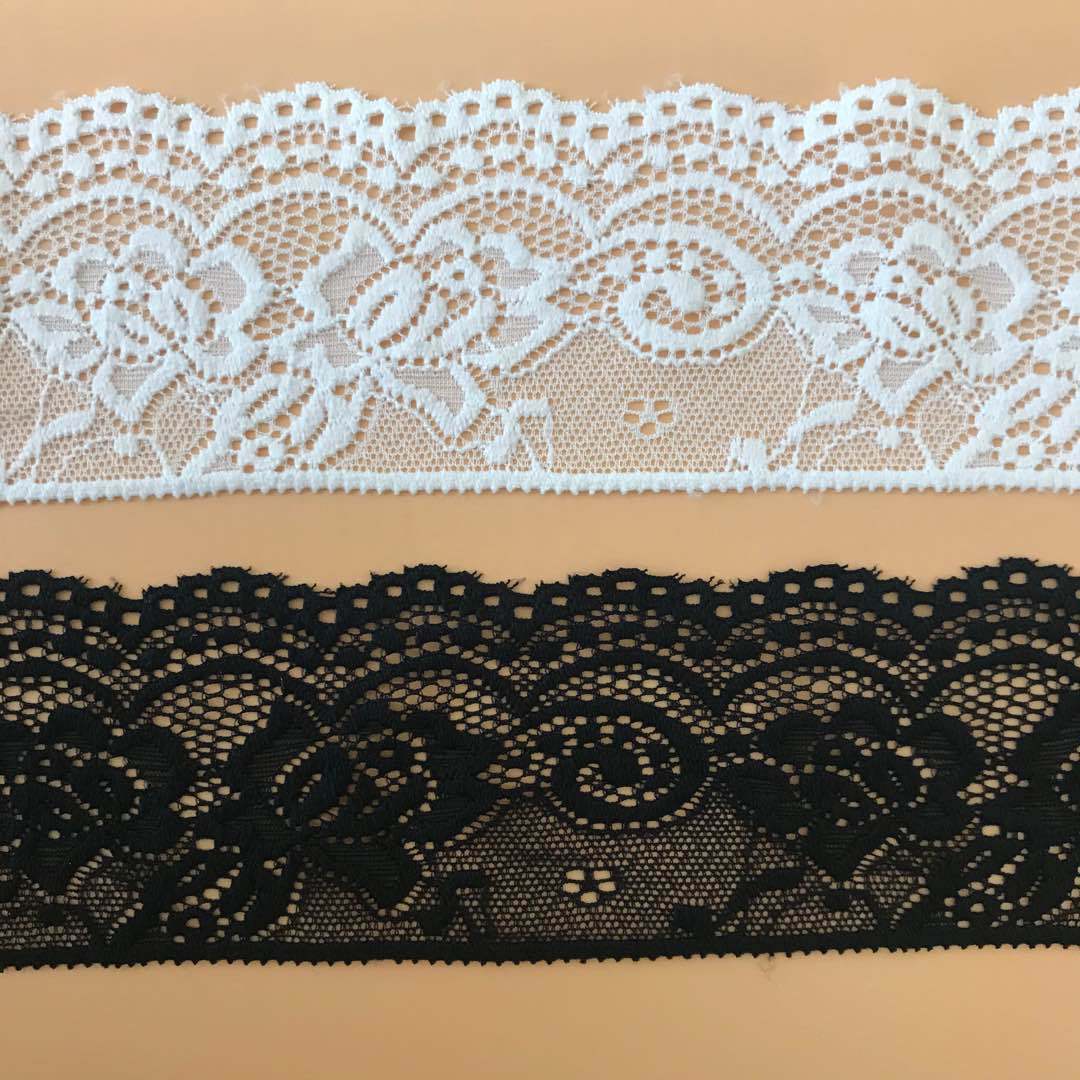 절묘한 탄성 레이스 트림, 검정색과 흰색으로 제공, 2 - Wedding Dress Supply 리뷰 및 가격
